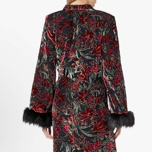 Revolve x House of Harlow NWT Velvet Bentley Boudoir Wrap Jacket - Picture 5 of 10